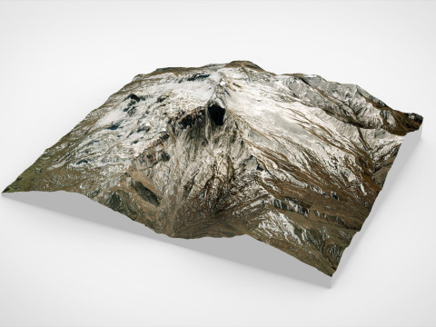 Mountain landscape Shalbuzdag Dagestan 3D Modell