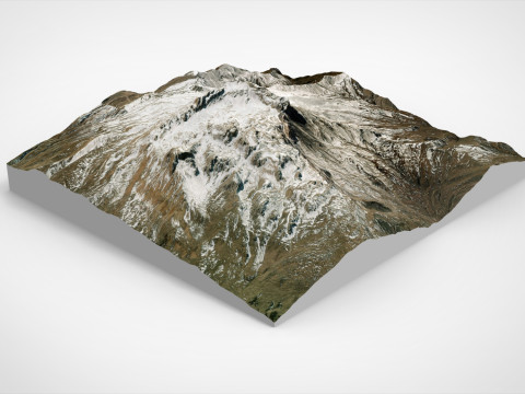 Mountain landscape Shalbuzdag Dagestan 3D Modell