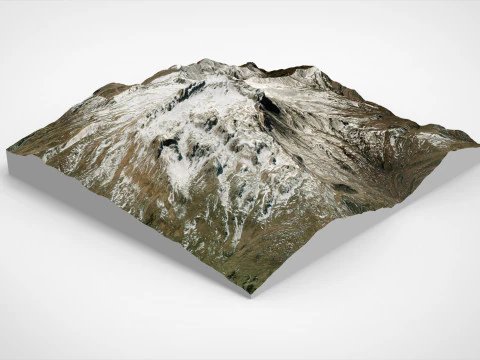Mountain landscape Shalbuzdag Dagestan 3D Model