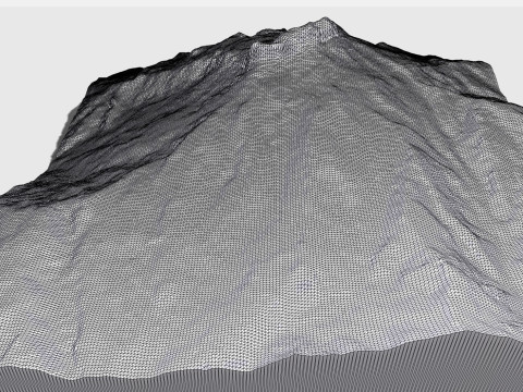 Mountain landscape Shalbuzdag Dagestan 3D Modell