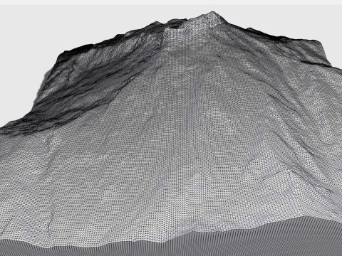 Mountain landscape Shalbuzdag Dagestan 3D Model