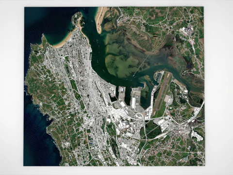 Cityscape Santander Spain 3D Model
