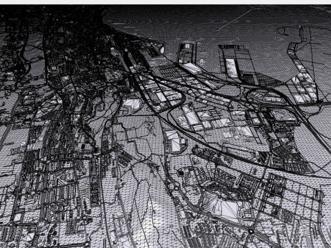 Cityscape Santander Spain Model 3D