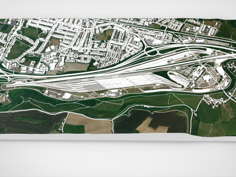 Eurotunnel Terminal Building Folkestone 3D Model