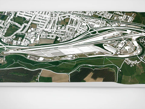 Eurotunnel Terminal Building Folkestone 3D Model