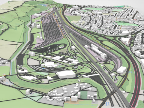 Eurotunnel Terminal Building Folkestone 3D Model