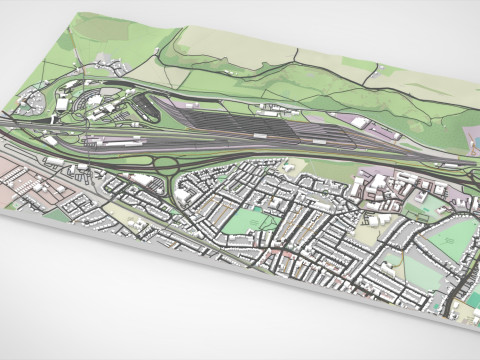 Eurotunnel Terminal Building Folkestone 3D Model