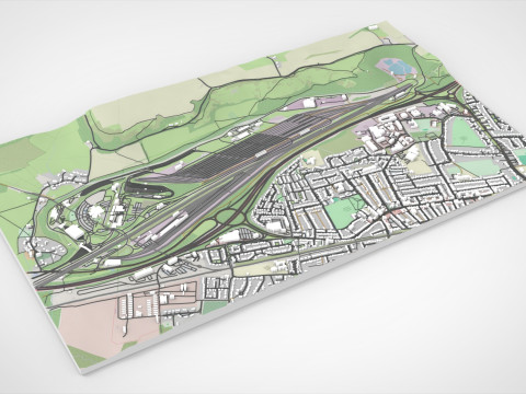 Eurotunnel Terminal Building Folkestone 3D Model