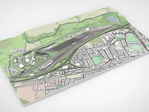 Eurotunnel Terminal Building Folkestone 3D Model