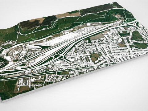 Eurotunnel Terminal Building Folkestone 3D Model