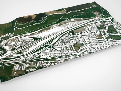 Eurotunnel Terminal Building Folkestone 3D Model