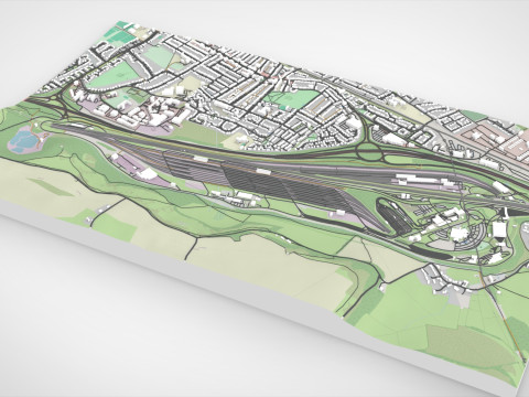 Eurotunnel Terminal Building Folkestone 3D Model