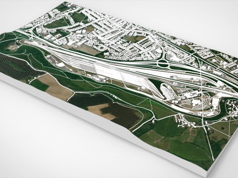 Eurotunnel Terminal Building Folkestone 3D Model