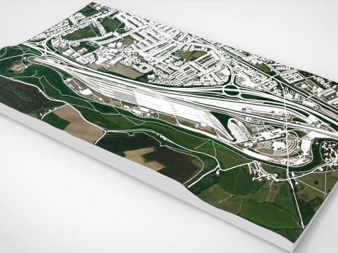 Eurotunnel Terminal Building Folkestone 3D Model