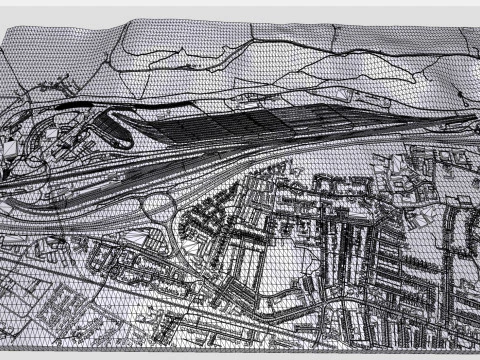 Eurotunnel Terminal Building Folkestone 3D Model