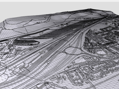 Eurotunnel Terminal Building Folkestone 3D Model