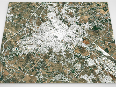 Cityscape Lecce Italy 3Dモデル