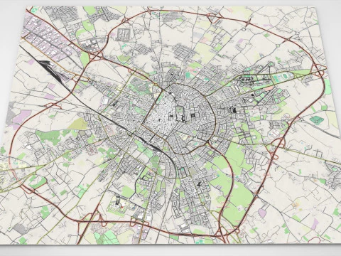 Cityscape Lecce Italy 3D Model