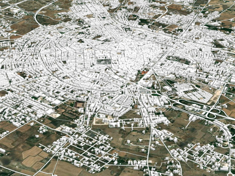 Cityscape Lecce Italy Modelo 3D