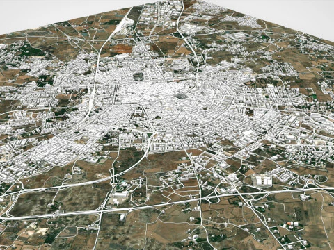 Cityscape Lecce Italy 3D Model