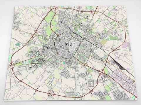 Cityscape Lecce Italy 3D Model