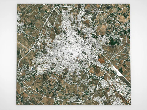 Cityscape Lecce Italy 3D Model