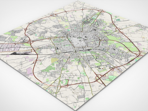 Cityscape Lecce Italy Modelo 3D