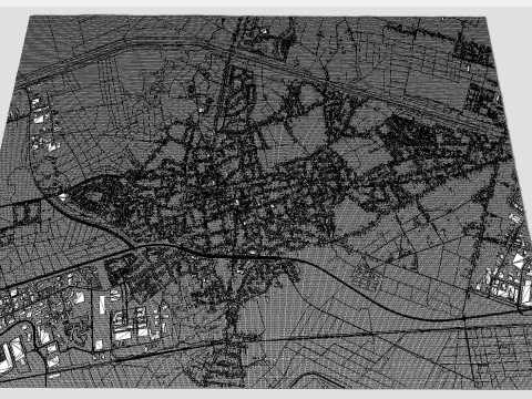 Cityscape Lecce Italy 3D Model