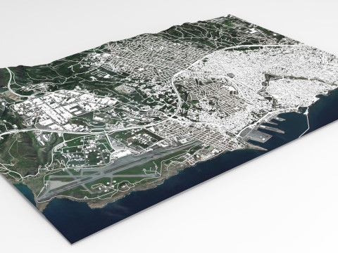 Cityscape Heraklion Crete Greece 3D Модель