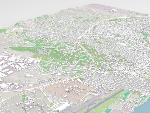 Cityscape Heraklion Crete Greece 3D 模型