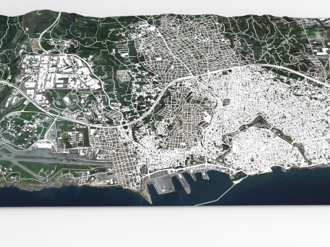 Cityscape Heraklion Crete Greece 3D 模型