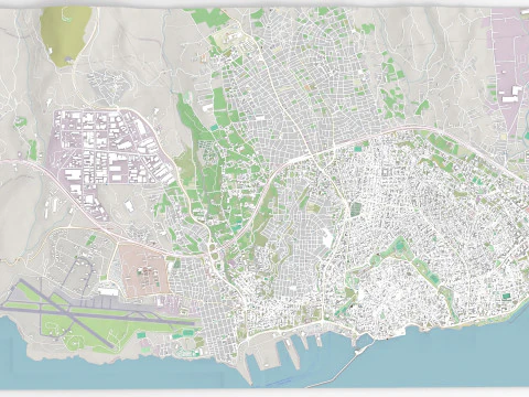 Cityscape Heraklion Crete Greece 3D Model