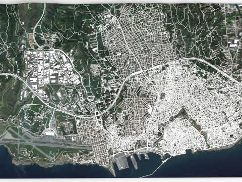 Cityscape Heraklion Crete Greece 3D 模型