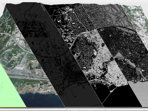 Cityscape Heraklion Crete Greece 3D 模型