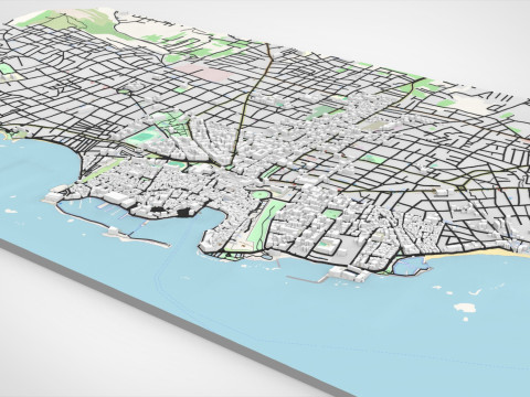 Cityscape La Canea Crete Greece Modelo 3D