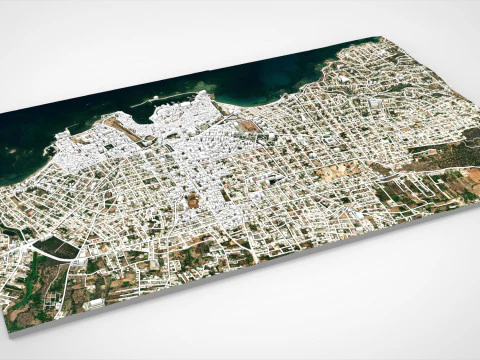 Cityscape La Canea Crete Greece 3D Model