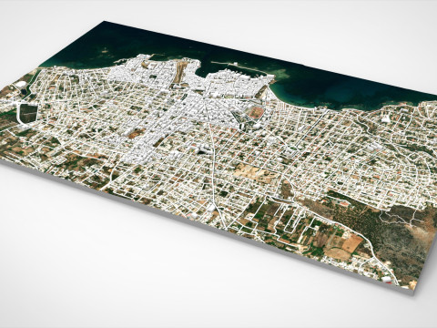 Cityscape La Canea Crete Greece Modelo 3D