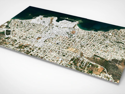 Cityscape La Canea Crete Greece 3D Model