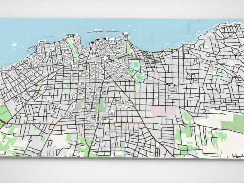 Cityscape La Canea Crete Greece Modelo 3D