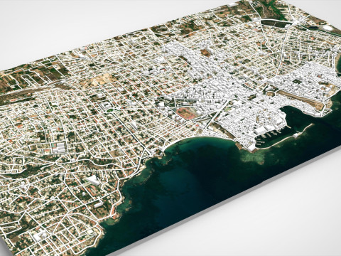 Cityscape La Canea Crete Greece Modelo 3D