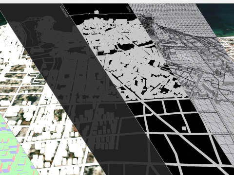 Cityscape La Canea Crete Greece 3D Model