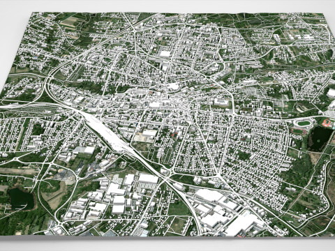 Cityscape Rybnik Poland Modelo 3D