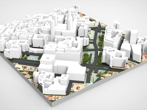 The Cathedral Holy Cross Saint Eulalia Catholic Barcelona Modello 3D