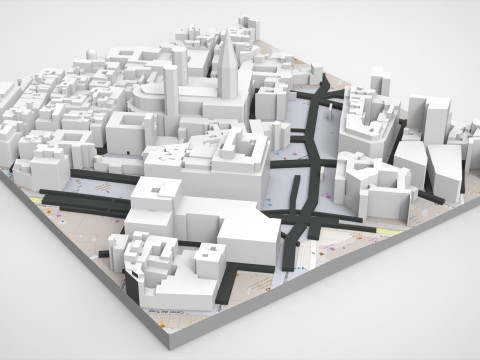 The Cathedral Holy Cross Saint Eulalia Catholic Barcelona Modello 3D