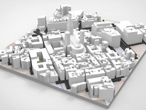 The Cathedral Holy Cross Saint Eulalia Catholic Barcelona Modello 3D