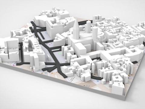 The Cathedral Holy Cross Saint Eulalia Catholic Barcelona Modello 3D