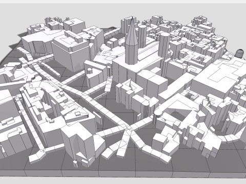 The Cathedral Holy Cross Saint Eulalia Catholic Barcelona Modello 3D