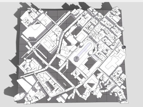 The Cathedral Holy Cross Saint Eulalia Catholic Barcelona Modello 3D
