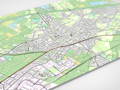 Cityscape Lommel Belgium 3D 模型