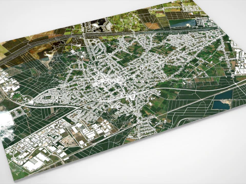 Cityscape Lommel Belgium 3D Model